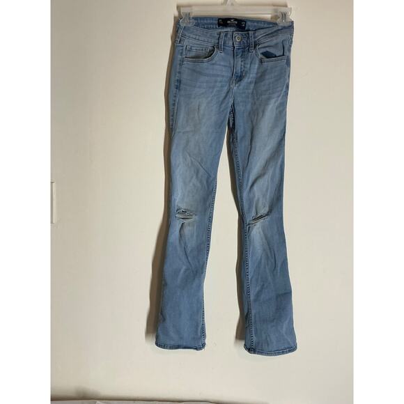Girls 0 S Hollister Jeans Low- Rise Boot w 24 L 30 - Picture 1 of 7